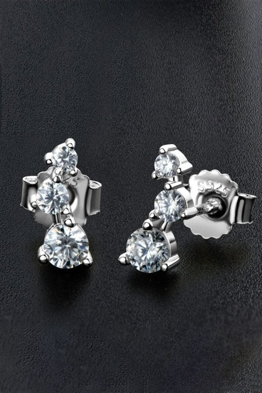 Adored Your Way Moissanite Stud Earrings - ShalayeFashion