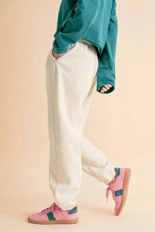 Aemi+Co Drawstring Elastic Waist Joggers - ShalayeFashion