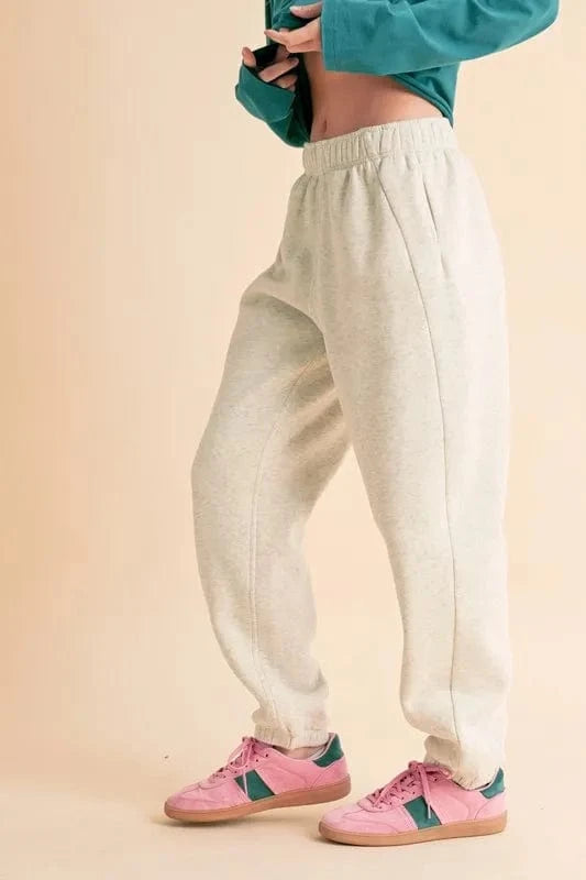 Aemi+Co Drawstring Elastic Waist Joggers - ShalayeFashion