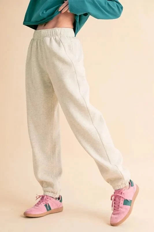 Aemi+Co Drawstring Elastic Waist Joggers - ShalayeFashion