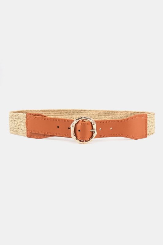 Alloy Buckle Braided Belt - ShalayeFashion