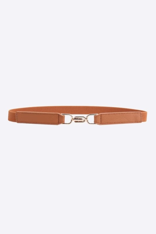 Alloy Buckle Elastic Belt - ShalayeFashion