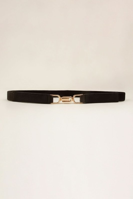 Alloy Buckle Elastic Belt - ShalayeFashion