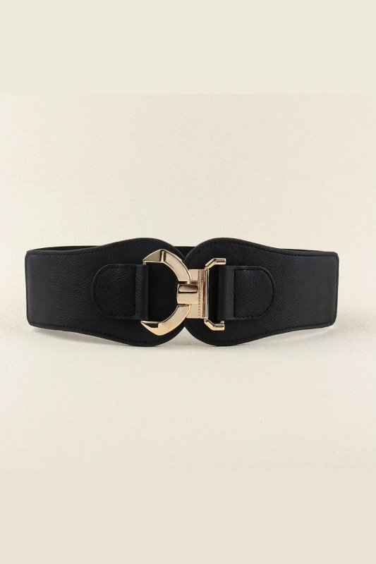 Alloy Buckle Elastic Belt - ShalayeFashion