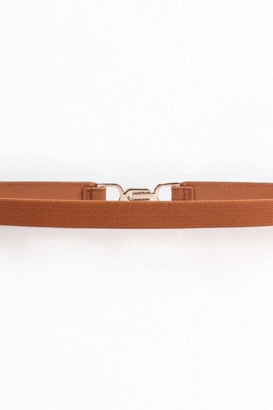 Alloy Buckle Elastic Belt - ShalayeFashion