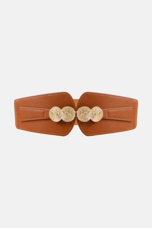Alloy Buckle Elastic Belt - ShalayeFashion