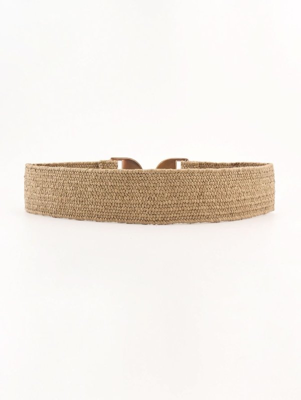 Alloy Buckle Elastic Belt - ShalayeFashion