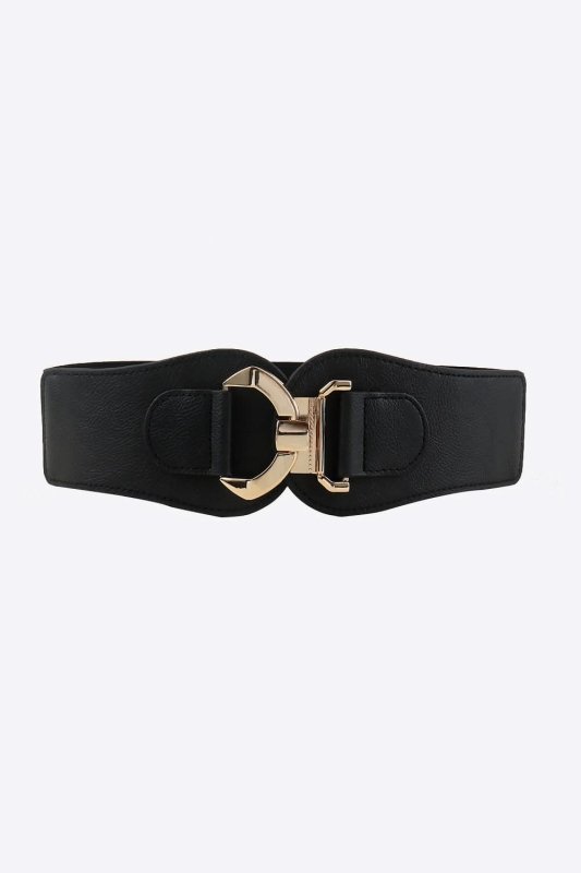 Alloy Buckle Elastic Belt - ShalayeFashion