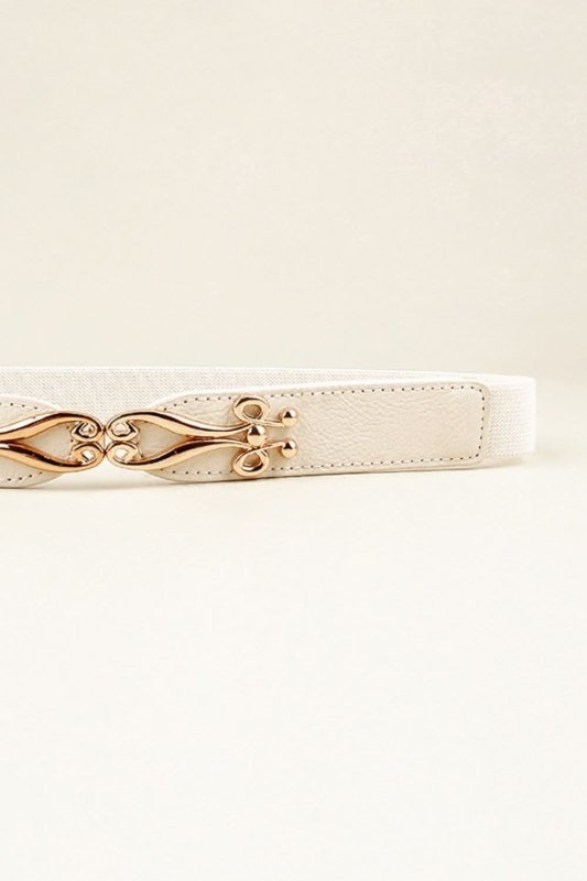 Alloy Buckle Elastic Belt - ShalayeFashion