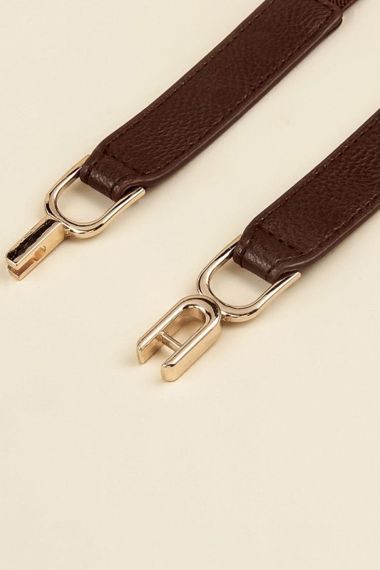Alloy Buckle Elastic Belt - ShalayeFashion