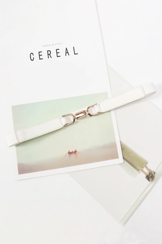 Alloy Buckle Elastic Belt - ShalayeFashion