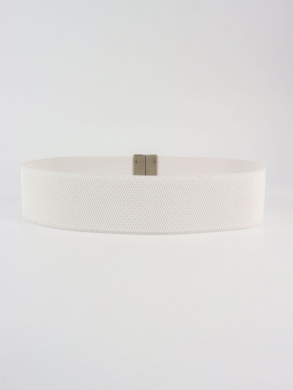 Alloy Buckle Elastic Belt - ShalayeFashion
