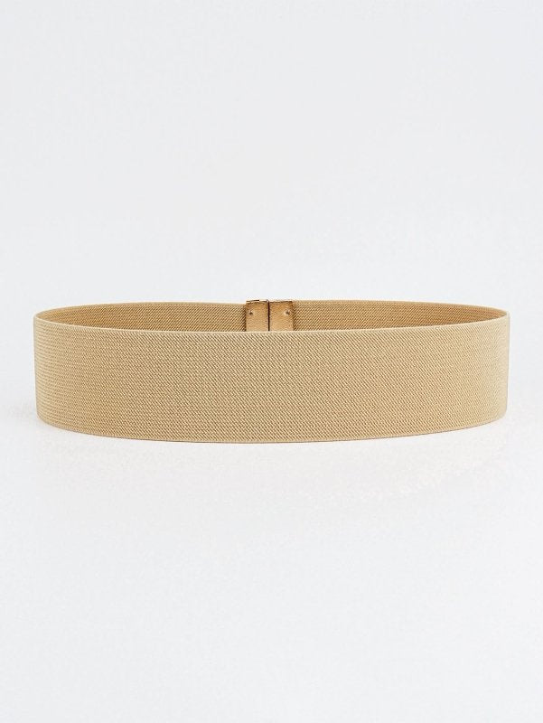 Alloy Buckle Elastic Belt - ShalayeFashion