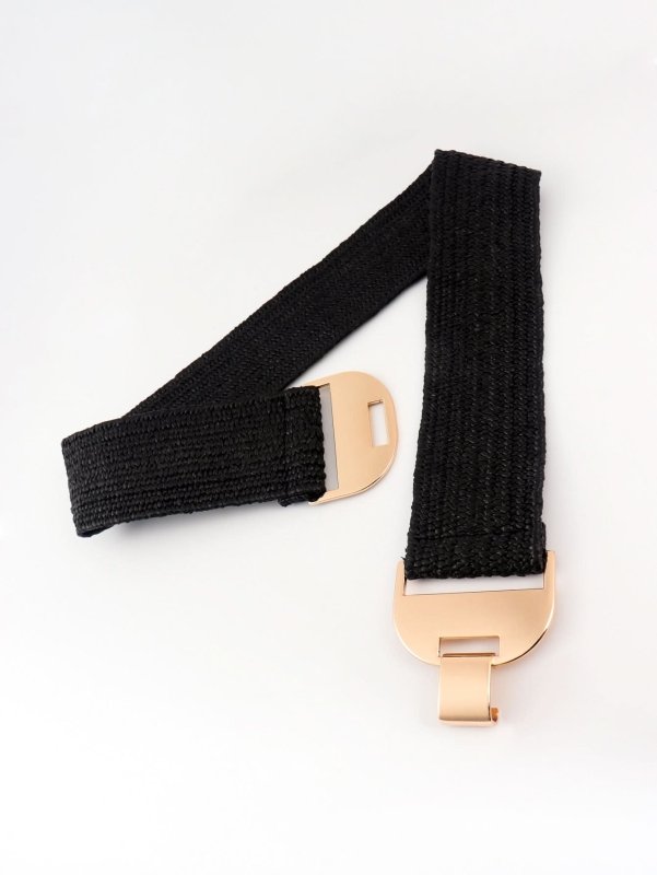 Alloy Buckle Elastic Belt - ShalayeFashion