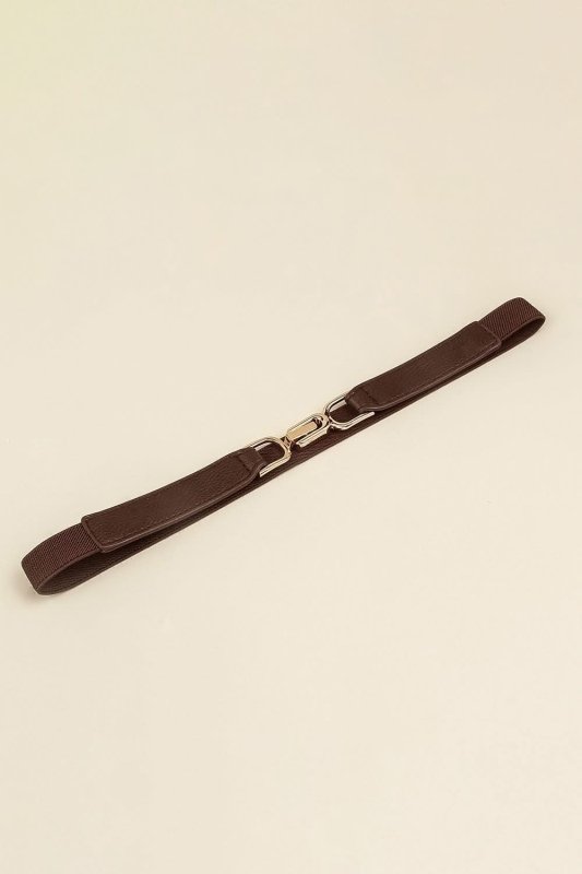 Alloy Buckle Elastic Belt - ShalayeFashion