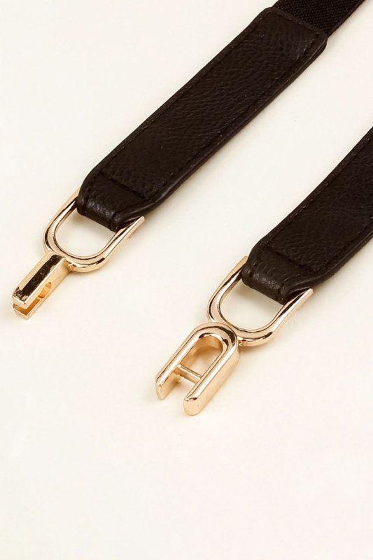 Alloy Buckle Elastic Belt - ShalayeFashion
