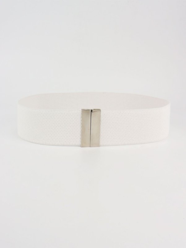 Alloy Buckle Elastic Belt - ShalayeFashion
