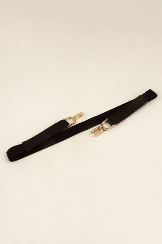 Alloy Buckle Elastic Belt - ShalayeFashion