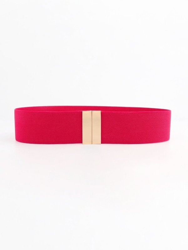 Alloy Buckle Elastic Belt - ShalayeFashion