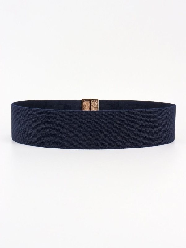 Alloy Buckle Elastic Belt - ShalayeFashion