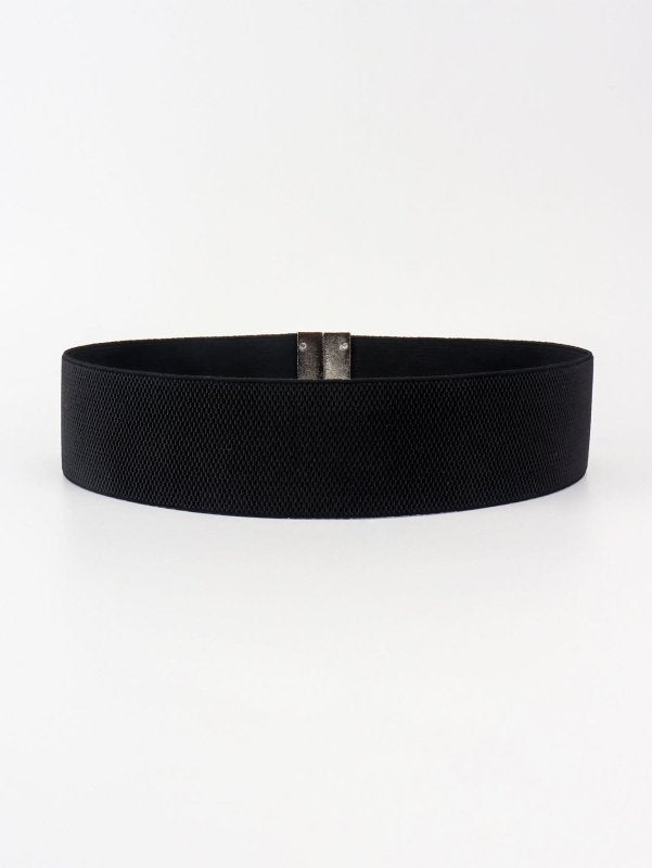 Alloy Buckle Elastic Belt - ShalayeFashion