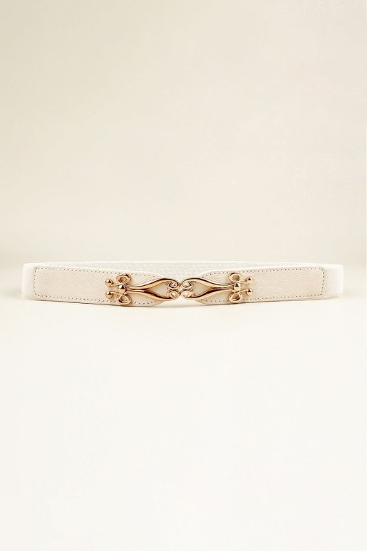 Alloy Buckle Elastic Belt - ShalayeFashion
