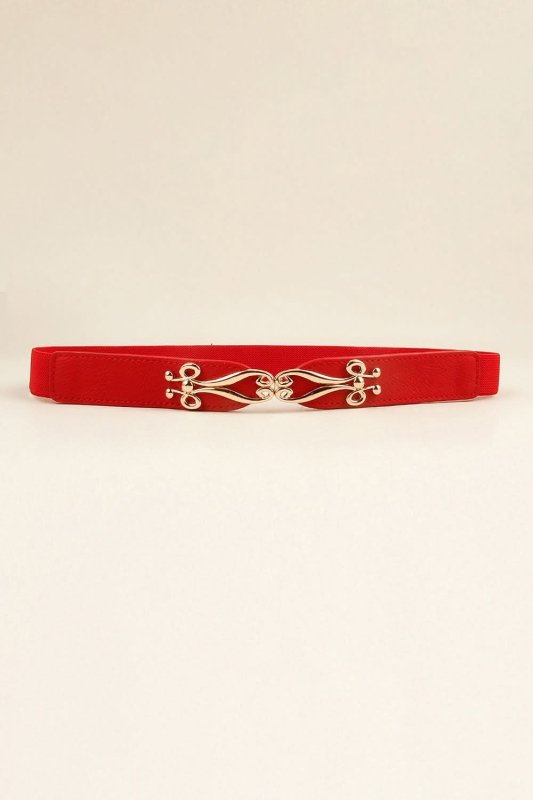 Alloy Buckle Elastic Belt - ShalayeFashion