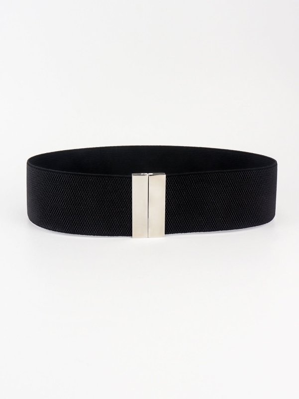 Alloy Buckle Elastic Belt - ShalayeFashion