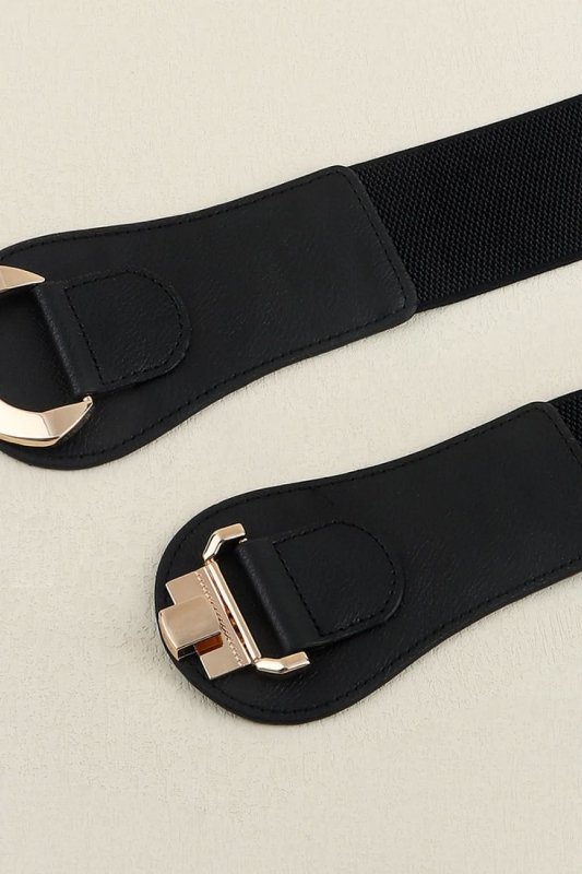 Alloy Buckle Elastic Belt - ShalayeFashion