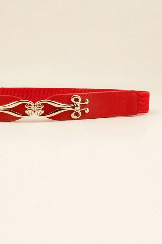 Alloy Buckle Elastic Belt - ShalayeFashion