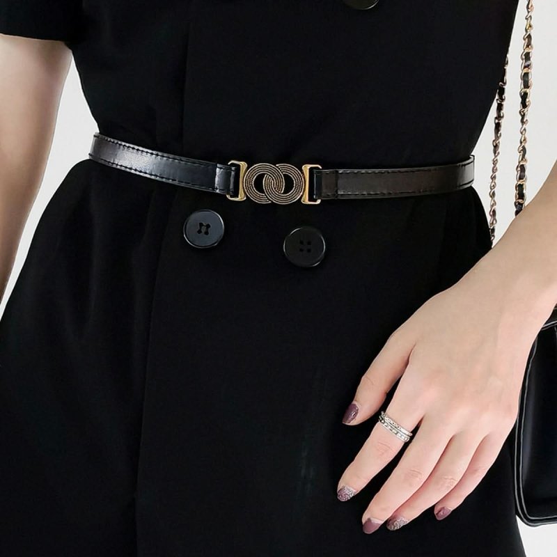 Alloy Buckle PU Belt - ShalayeFashion