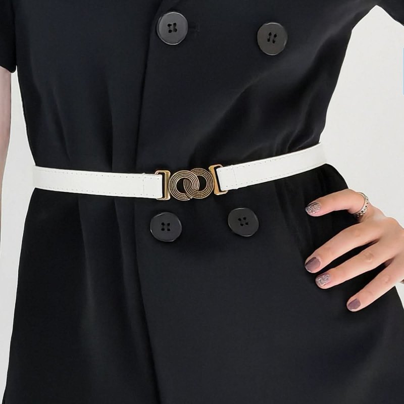 Alloy Buckle PU Belt - ShalayeFashion