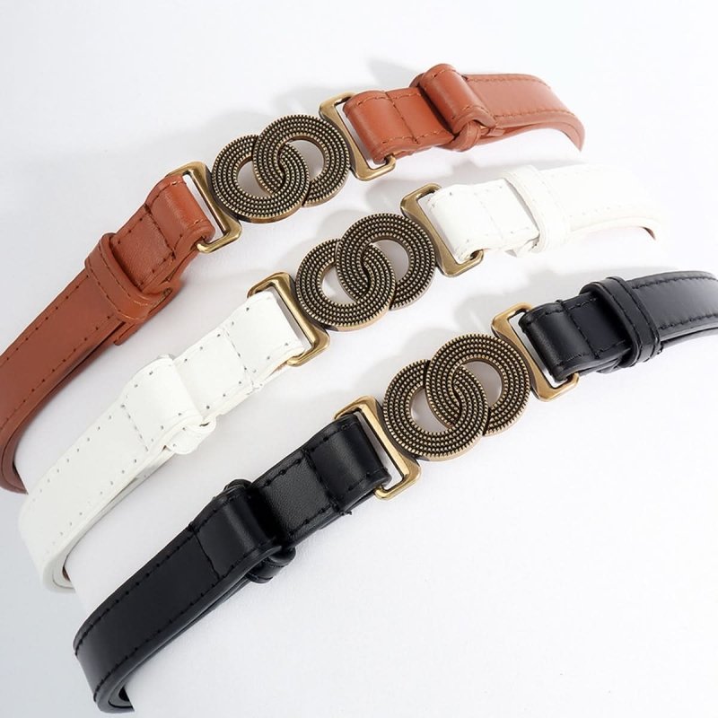 Alloy Buckle PU Belt - ShalayeFashion
