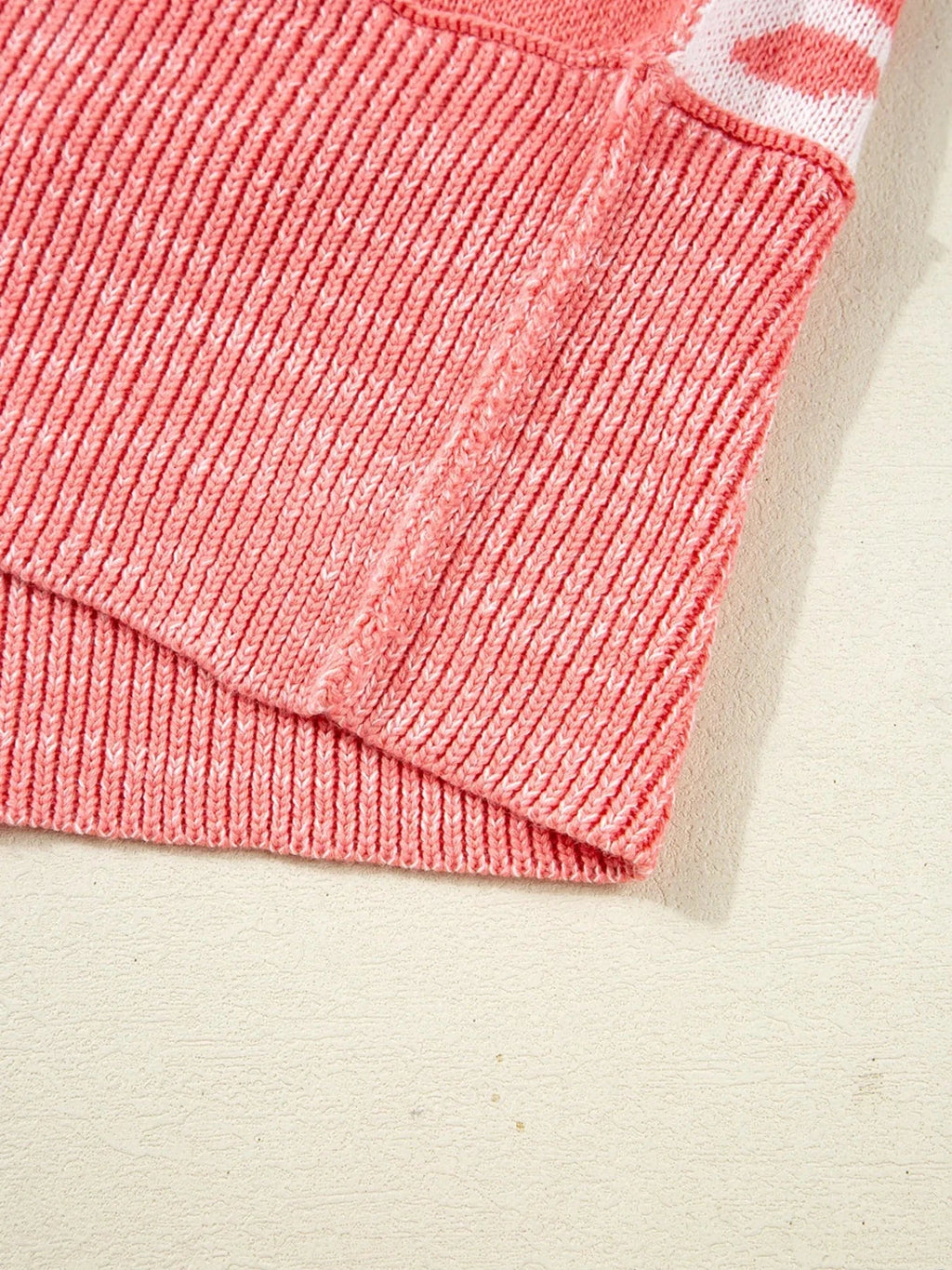 andycane Snowflake Checker Drop Shoulder Sweater - ShalayeFashion