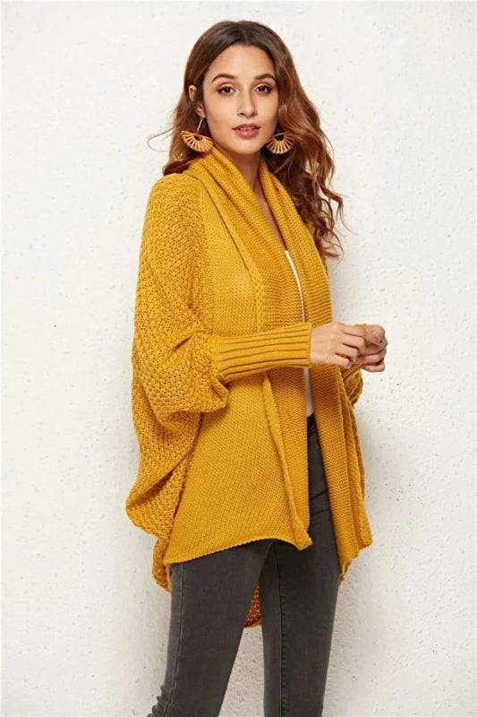 Angel Wings Open Front Batwing Sleeve Cardigan - ShalayeFashion