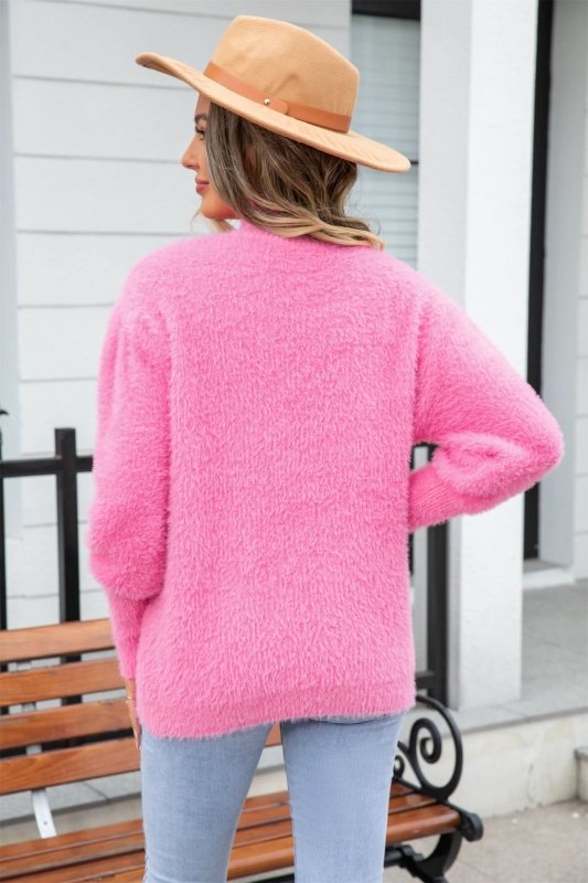 Angel Wings Turtle Neck Long Sleeve Pullover Sweater - ShalayeFashion