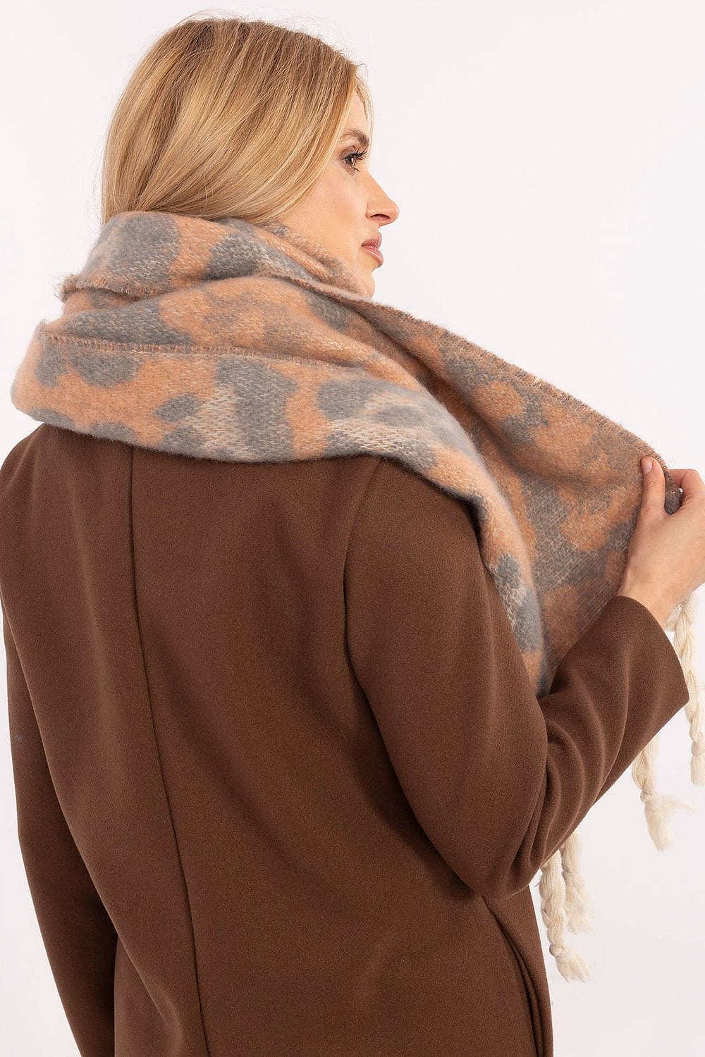 Animal Print Scarf Women 214cm - ShalayeFashion