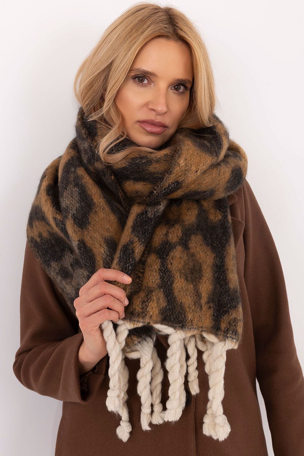 Animal Print Scarf Women 214cm - ShalayeFashion