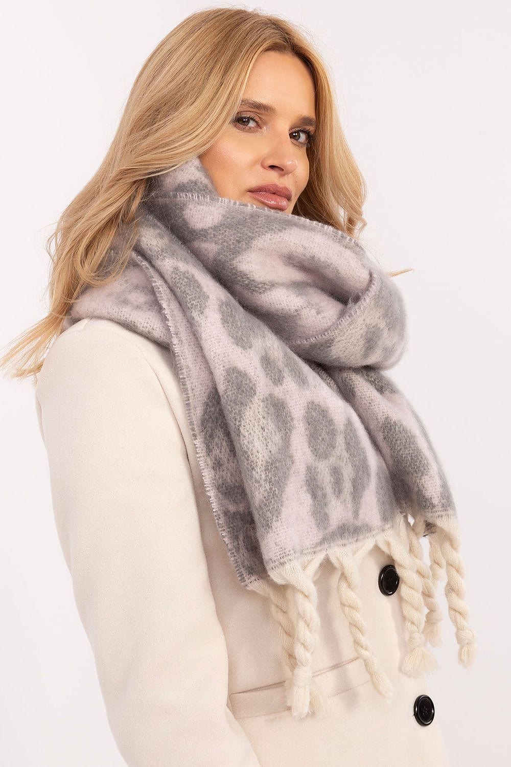 Animal Print Scarf Women 214cm - ShalayeFashion