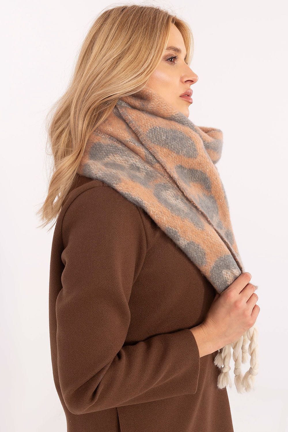 Animal Print Scarf Women 214cm - ShalayeFashion