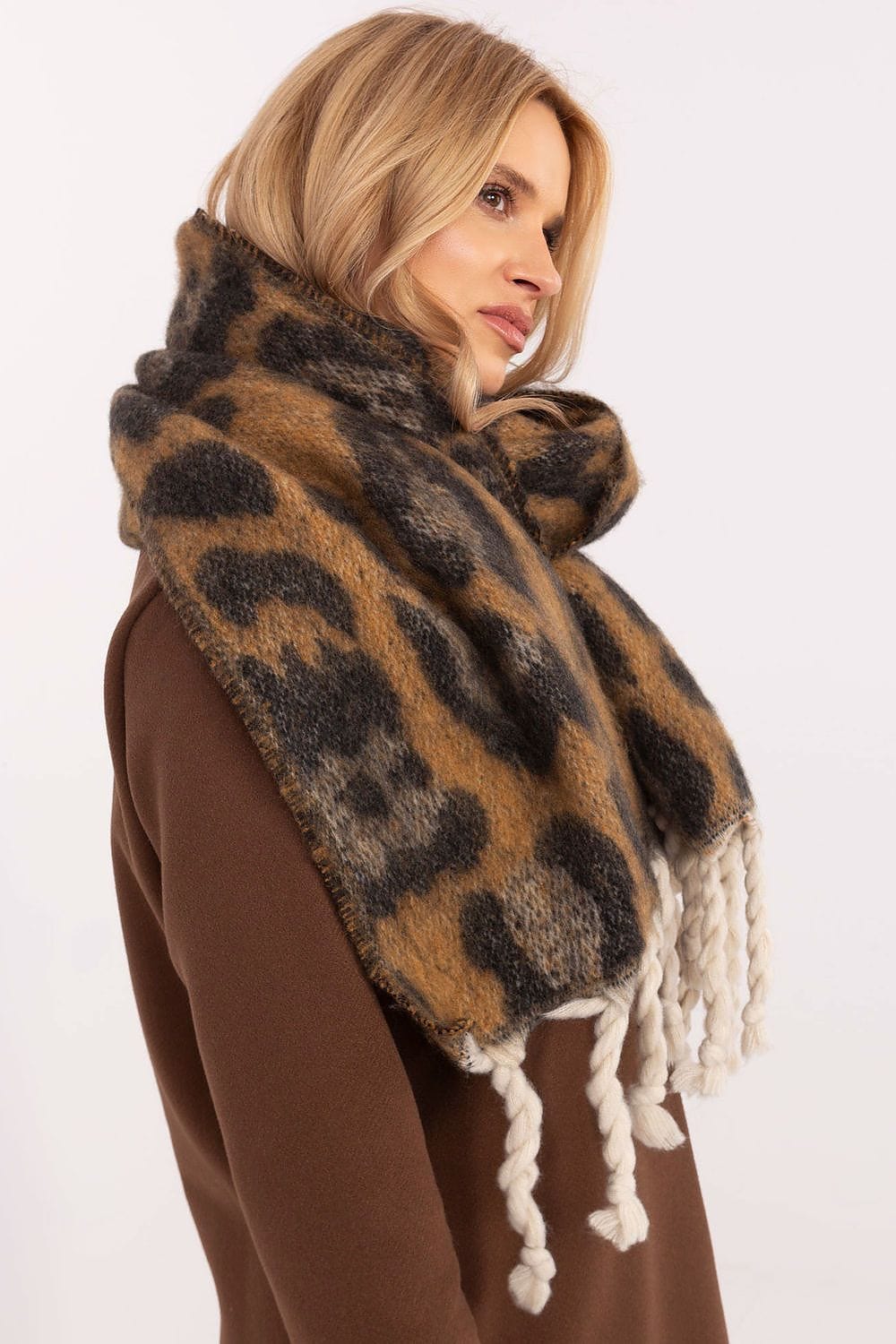 Animal Print Scarf Women 214cm - ShalayeFashion
