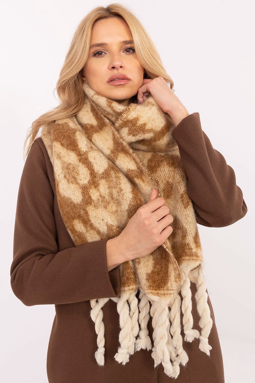 Animal Print Scarf Women 214cm - ShalayeFashion