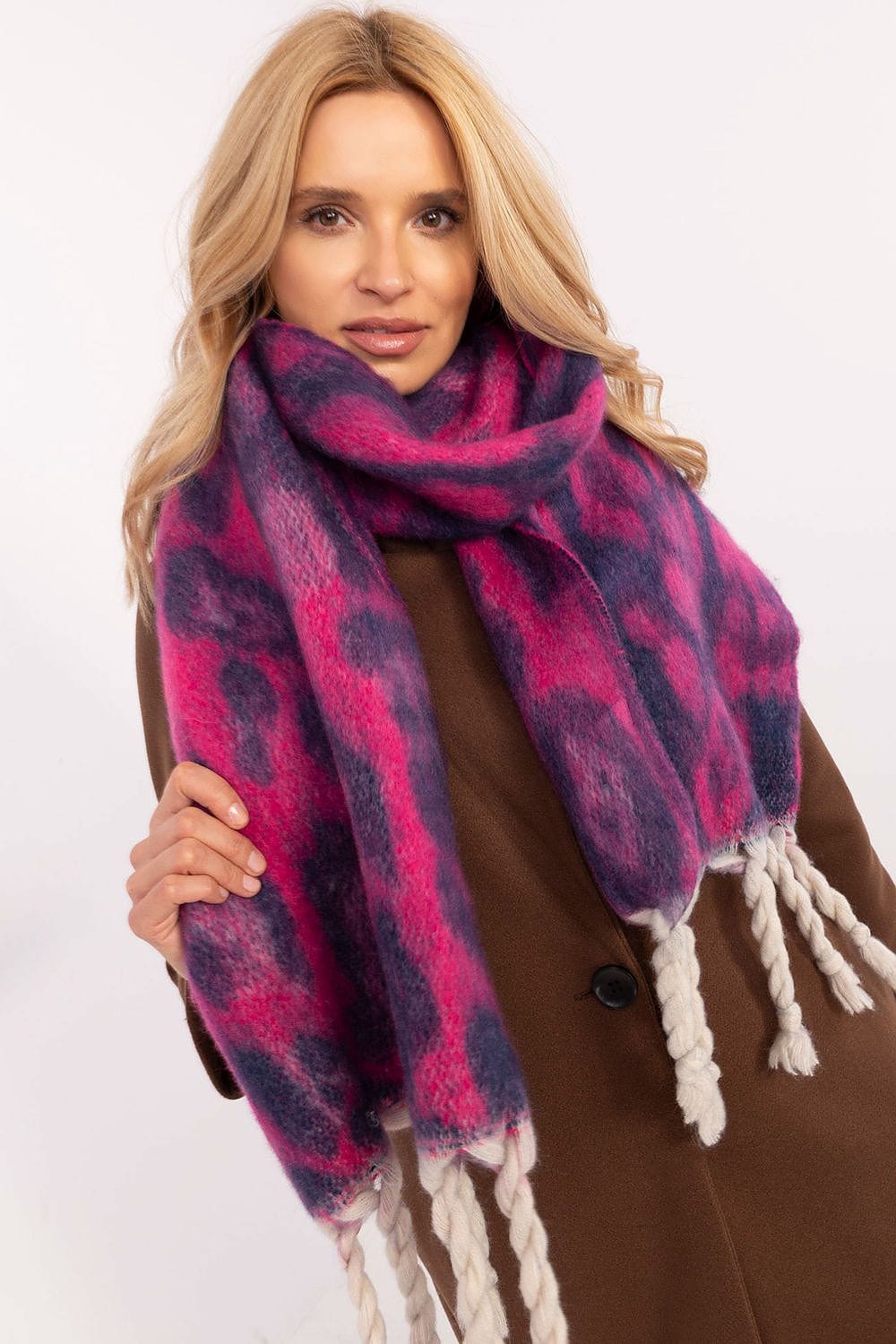 Animal Print Scarf Women 214cm - ShalayeFashion