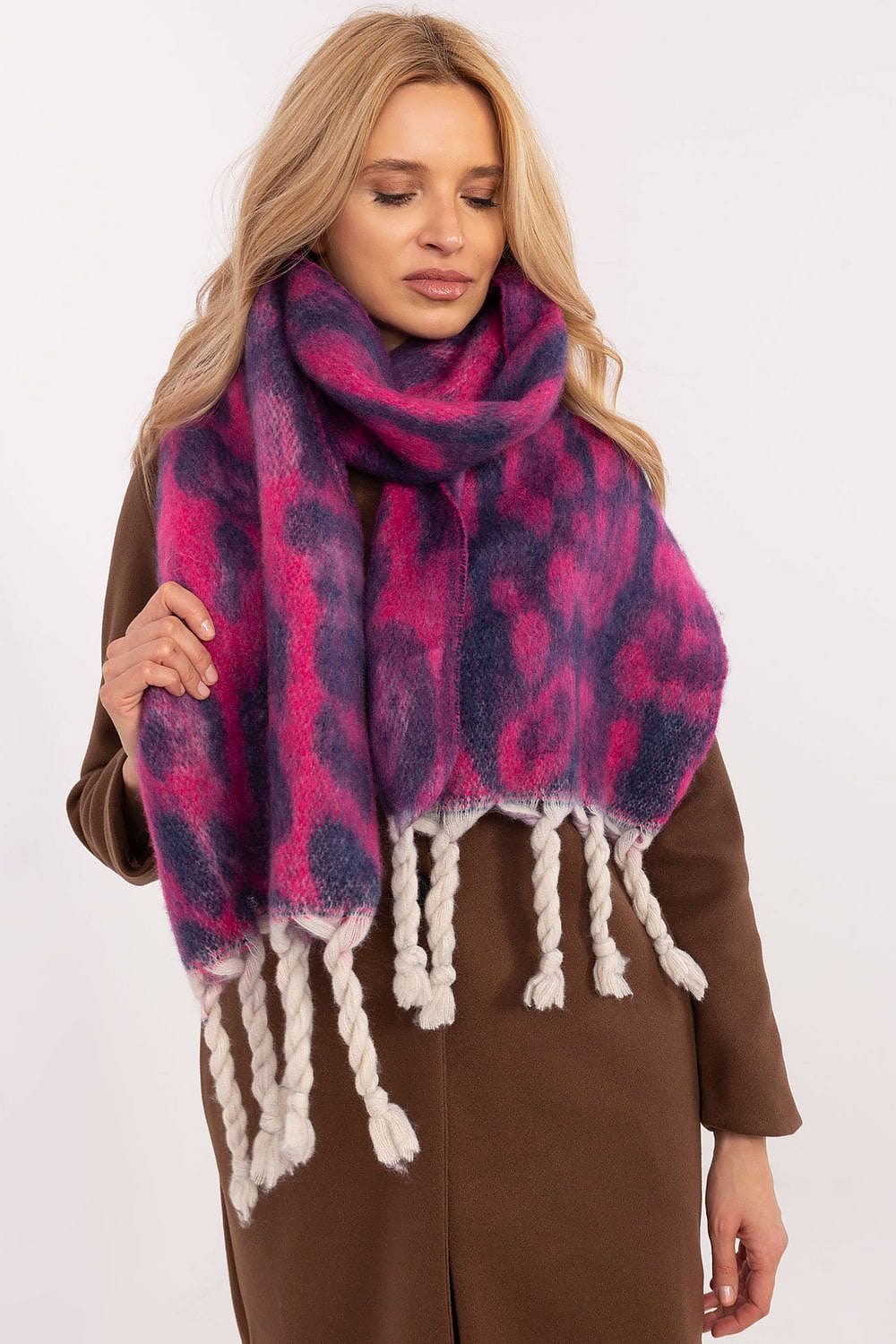 Animal Print Scarf Women 214cm - ShalayeFashion