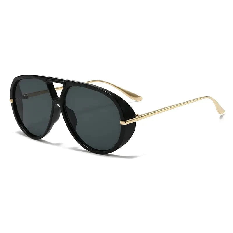 Aviator Fashion Sunglasses with Yellow Tinted Lenses - ShalayeFashion