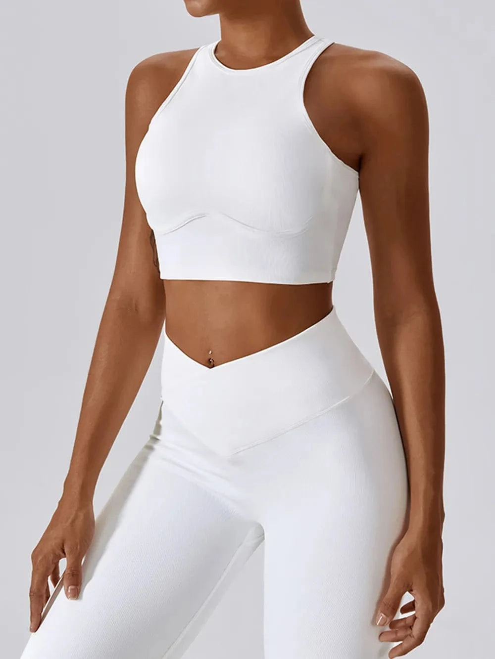 Basic Bae Cutout Racerback Active Tank - ShalayeFashion
