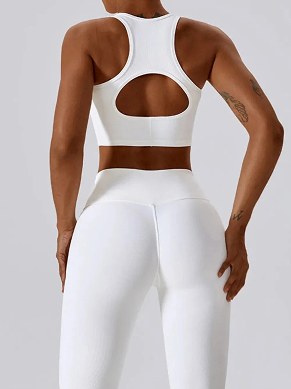 Basic Bae Cutout Racerback Active Tank - ShalayeFashion