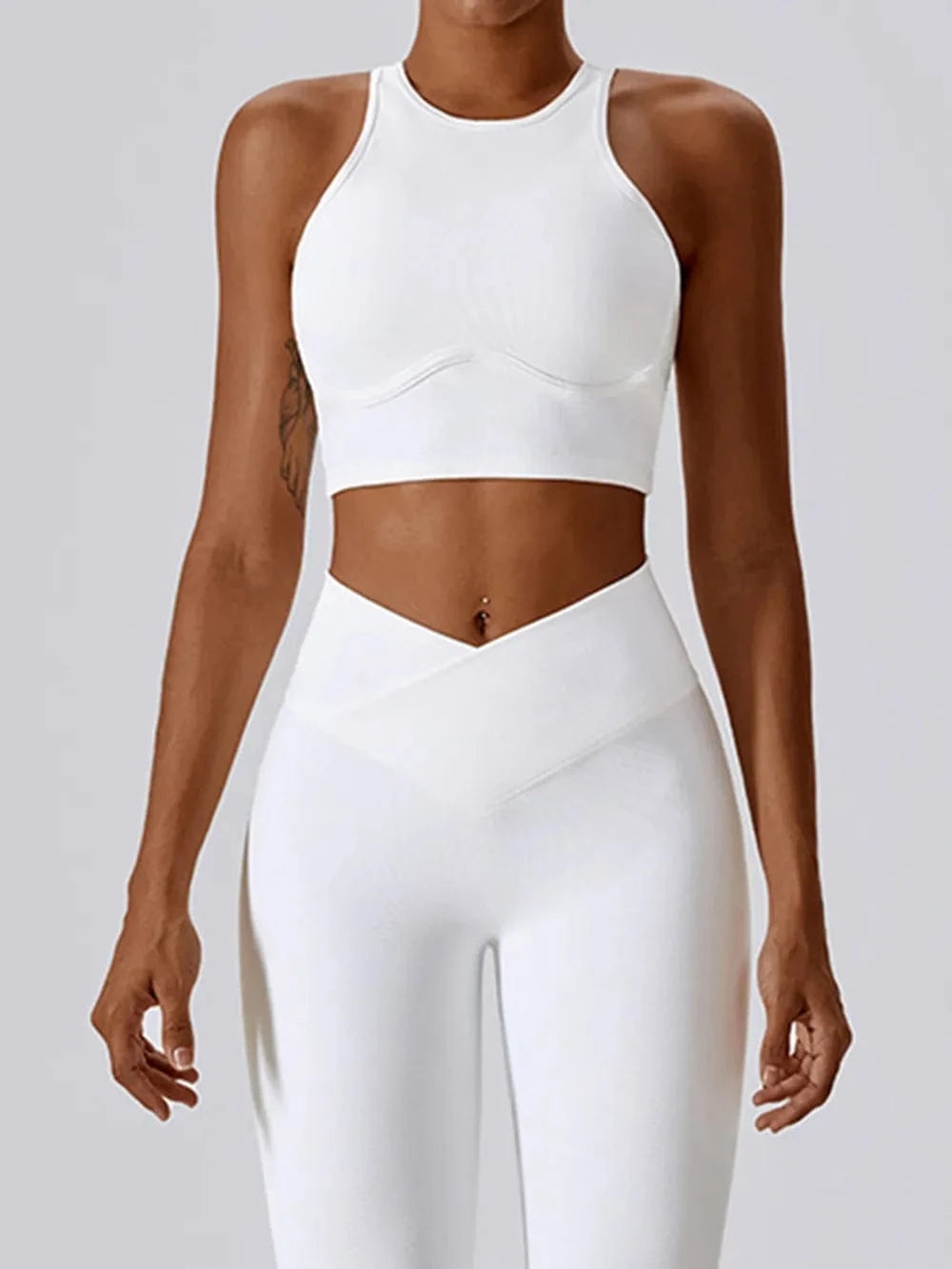 Basic Bae Cutout Racerback Active Tank - ShalayeFashion