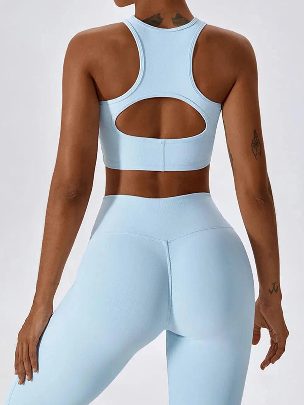Basic Bae Cutout Racerback Active Tank - ShalayeFashion
