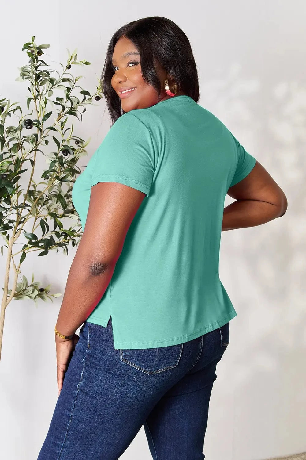 Basic Bae Full Size Round Neck Short Sleeve T-Shirt - ShalayeFashion